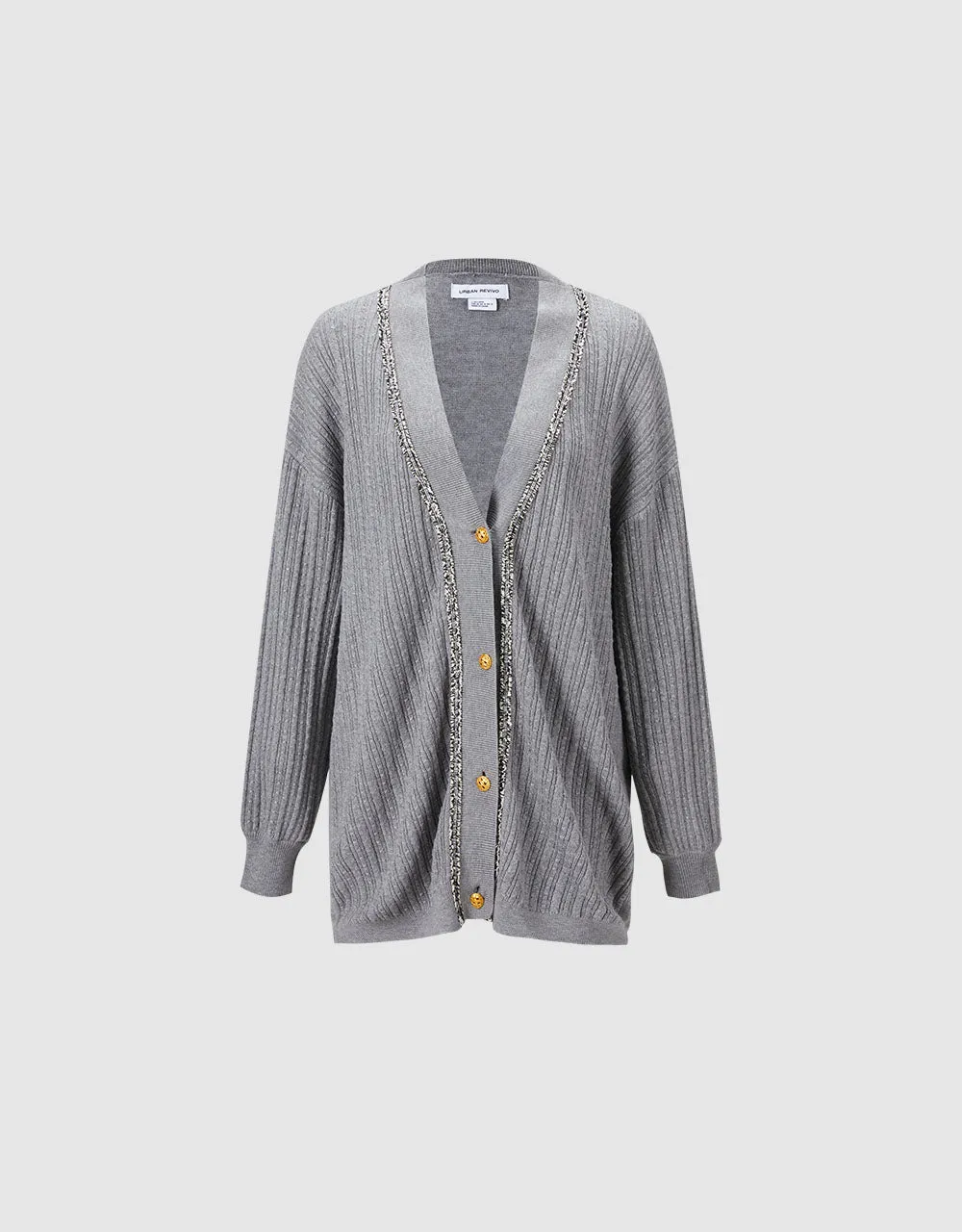 Contrast Trim Cardigan sold by Urban Revivo product image thumbnail 3