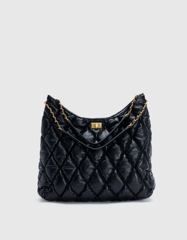 Quilted Vegan Leather Shoulder Bag sold by Urban Revivo