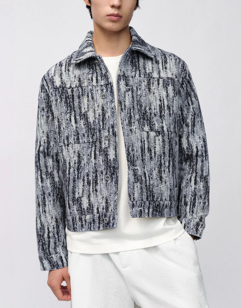 Drop Shoulder Sleeve Denim Jacket sold by Urban Revivo product image thumbnail 2