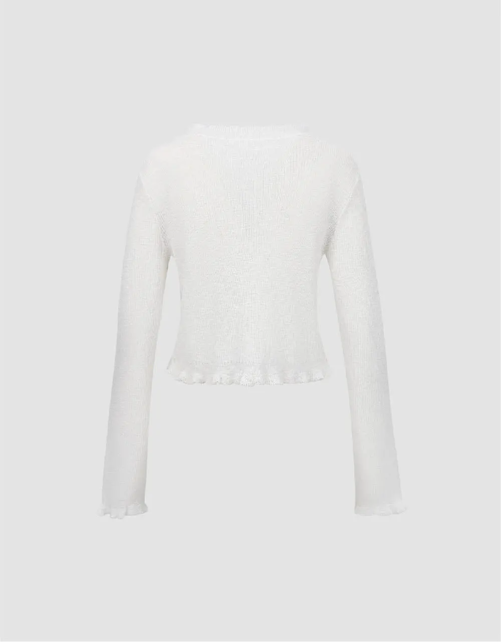 Printed V-Neck Knitted Cardigan sold by Urban Revivo product image thumbnail 5