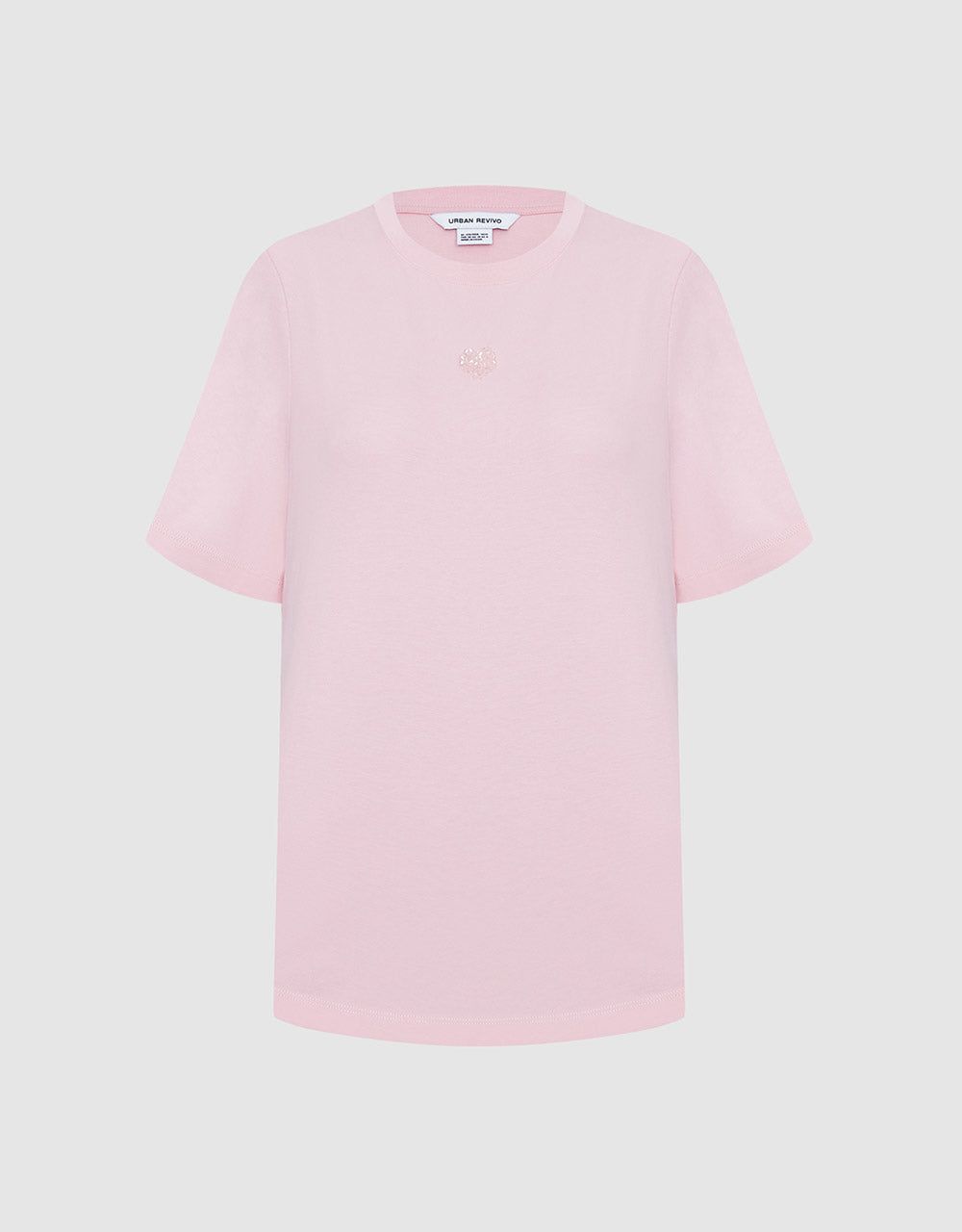 Rhinestone Heart Detail T-Shirt sold by Urban Revivo