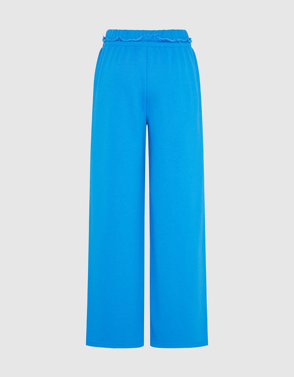 Drawstring Waist Knitted Wide-Leg Pants sold by Urban Revivo product image thumbnail 3