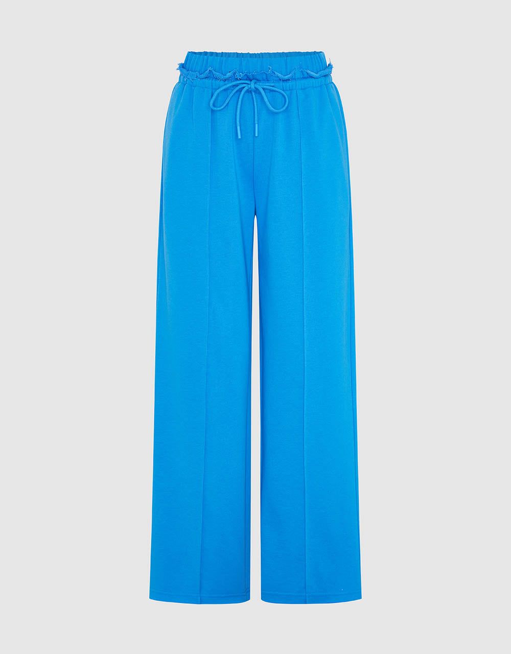 Drawstring Waist Knitted Wide-Leg Pants sold by Urban Revivo