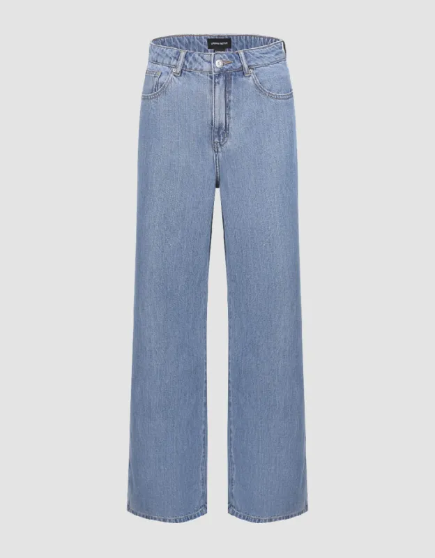 Wide-Leg Jeans sold by Urban Revivo