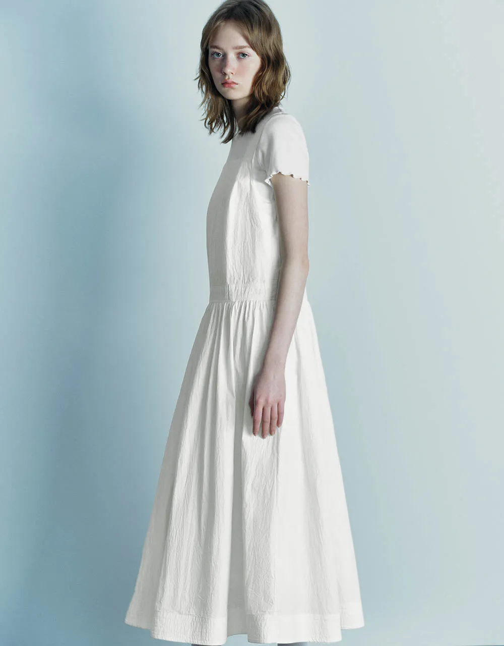 Sleeveless Square-cut Collar A-Line Dress sold by Urban Revivo product image thumbnail 3