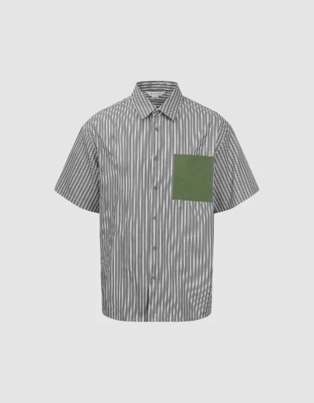 Striped Loose Shirt sold by Urban Revivo