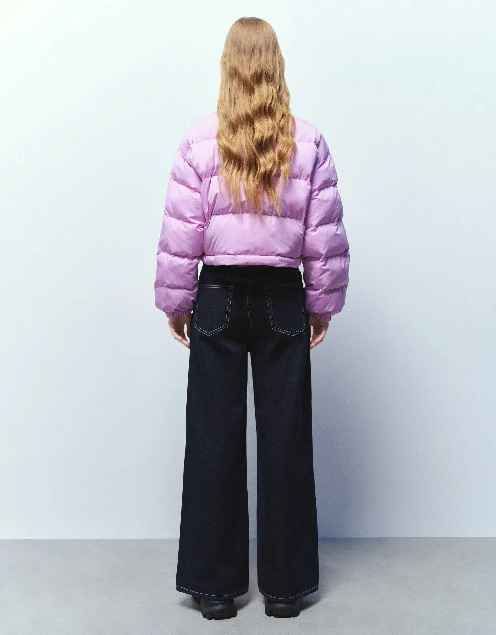 Stand Collar Puffer Jacket sold by Urban Revivo product image thumbnail 4