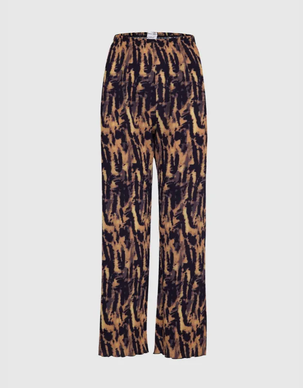 Allover Print Straight Pants sold by Urban Revivo