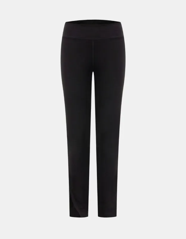 Split Hem Stretch Knitted Long Skinny Pants made by Urban Revivo