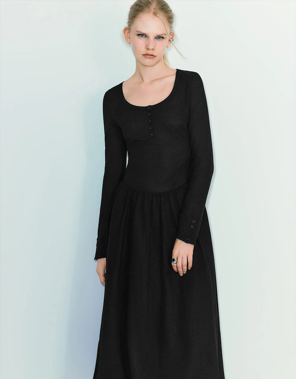 U Neck A-Line Dress sold by Urban Revivo product image thumbnail 3