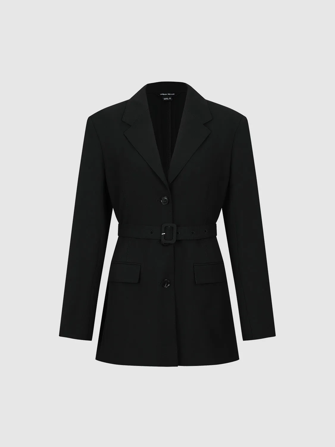 V-Neck Notch Lapel Loose Blazer sold by Urban Revivo product image thumbnail 2