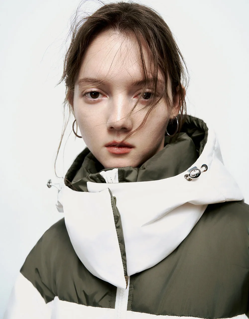 Colorblocks Hooded Padded Coat sold by Urban Revivo product image thumbnail 5