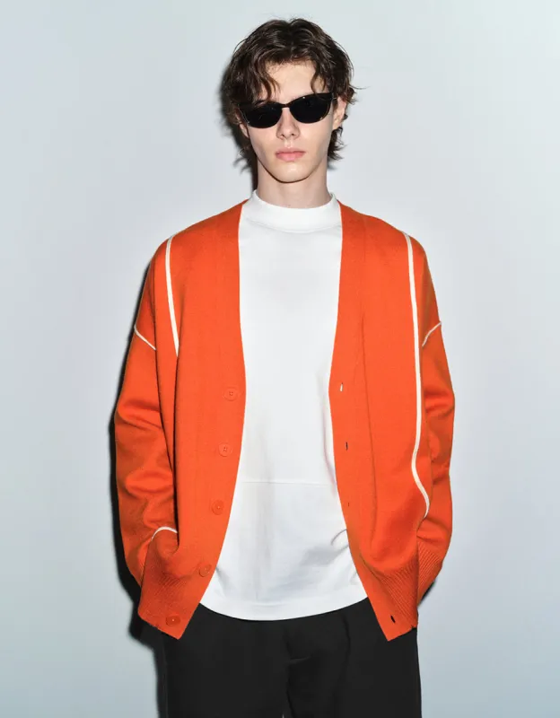 V-Neck Knitted Cardigan sold by Urban Revivo