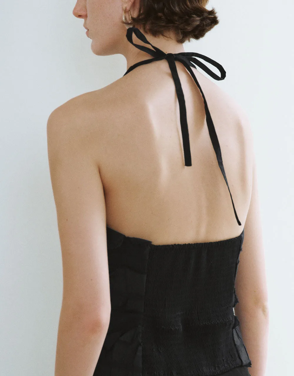 Fuzzy Halter Neck A-Line Vest sold by Urban Revivo product image thumbnail 4