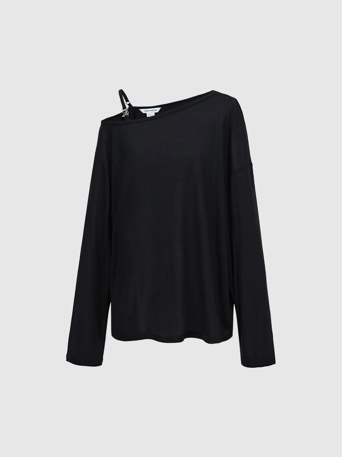 One Shoulder Loose T-Shirt sold by Urban Revivo product image thumbnail 2