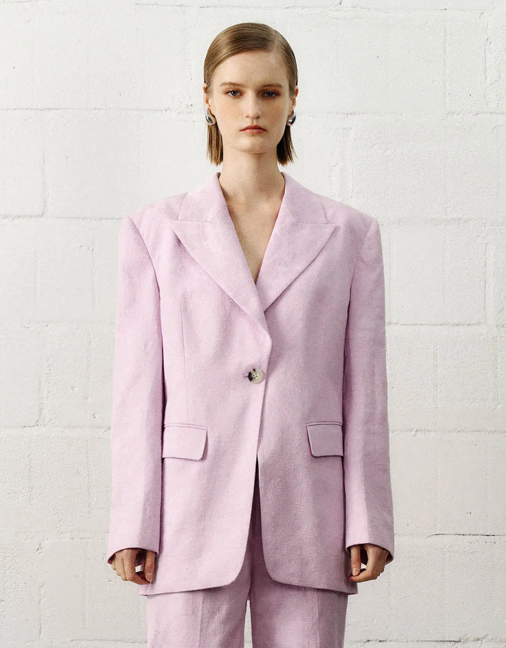 Peaked Lapel Tailored Blazer sold by Urban Revivo