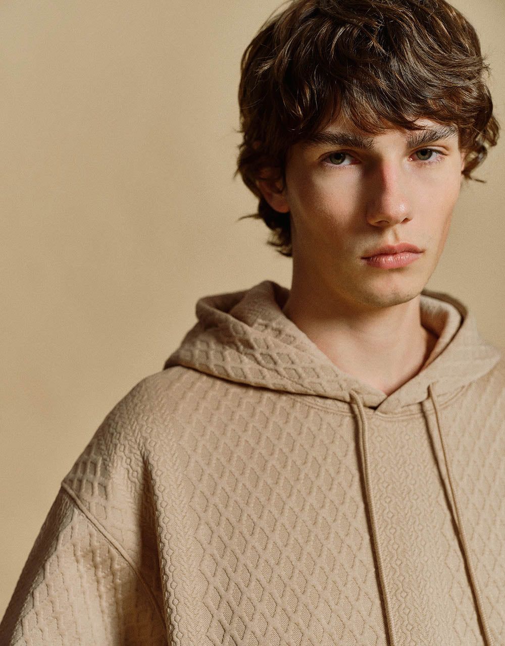 Textured Hooded Straight Sweatshirt sold by Urban Revivo product image thumbnail 5