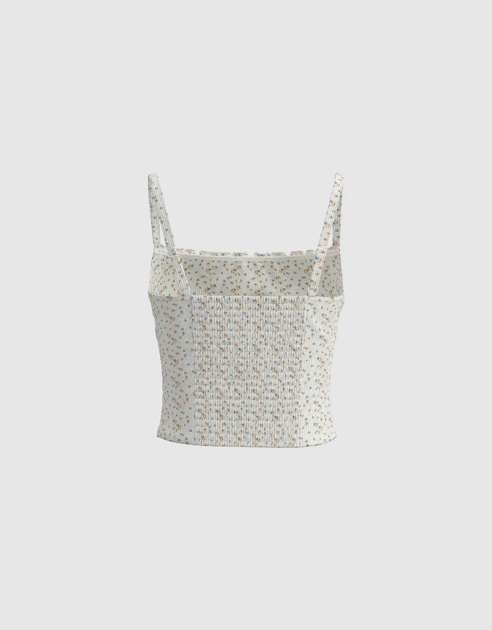 Floral Square-cut Collar Cami Top sold by Urban Revivo product image thumbnail 5