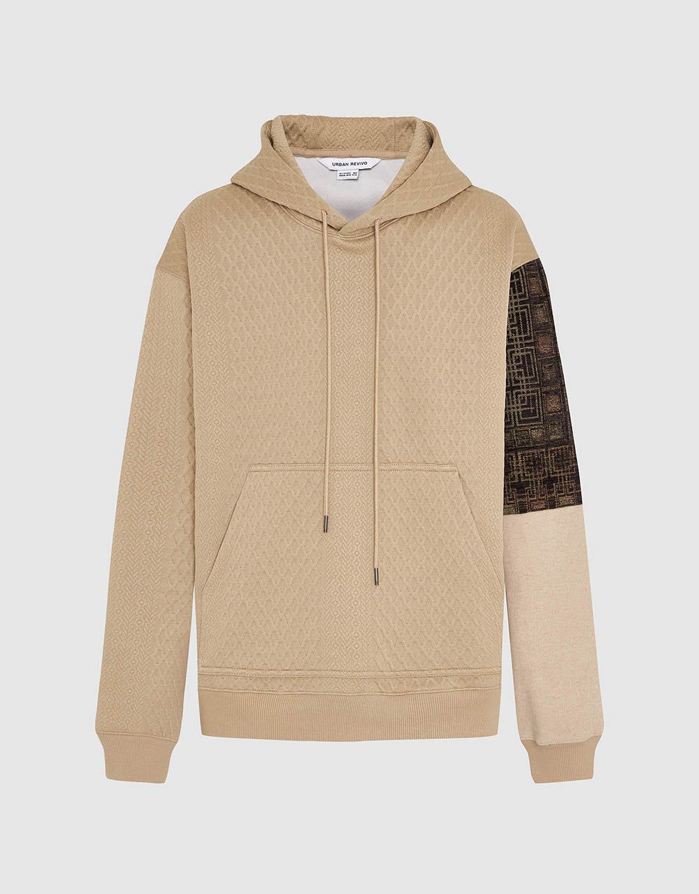 Textured Hooded Straight Sweatshirt sold by Urban Revivo product image thumbnail 2