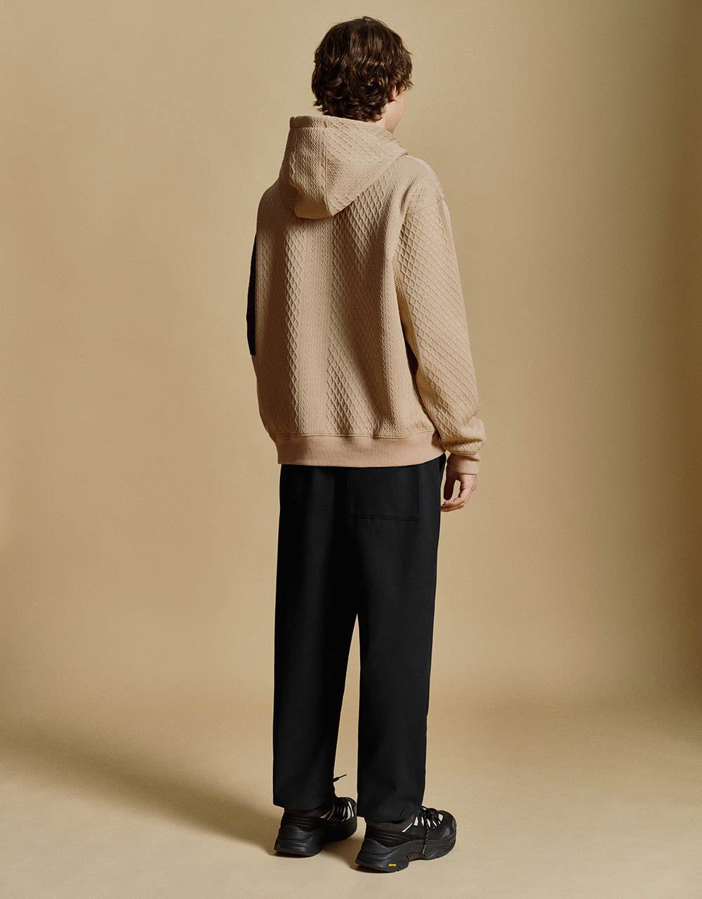 Textured Hooded Straight Sweatshirt sold by Urban Revivo product image thumbnail 4