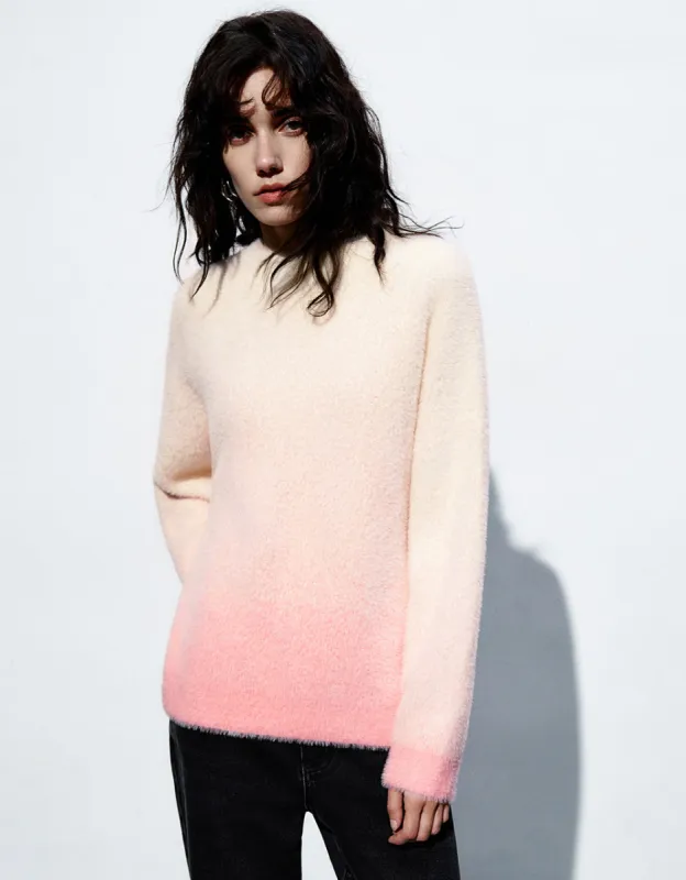 Gradient Crew Neck Knitted T-Shirt sold by Urban Revivo