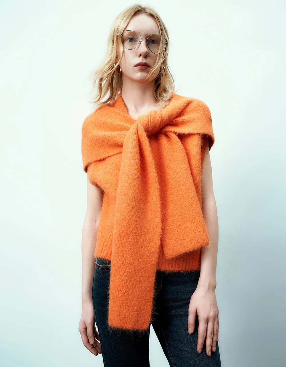 Loose Knitted Vest sold by Urban Revivo