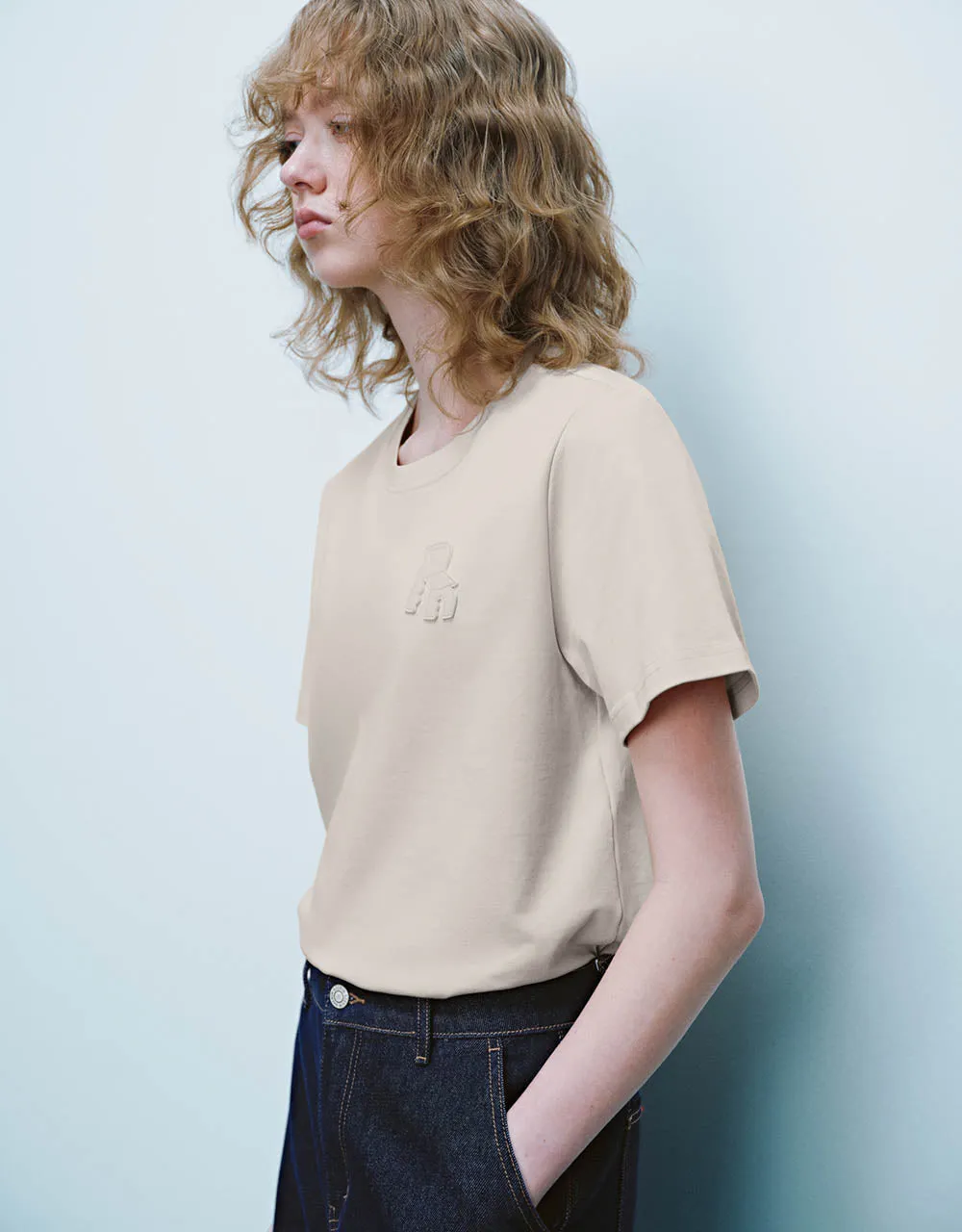 Crew Neck Straight T-Shirt sold by Urban Revivo product image thumbnail 3