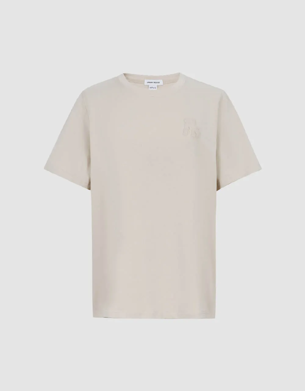 Crew Neck Straight T-Shirt sold by Urban Revivo product image thumbnail 2