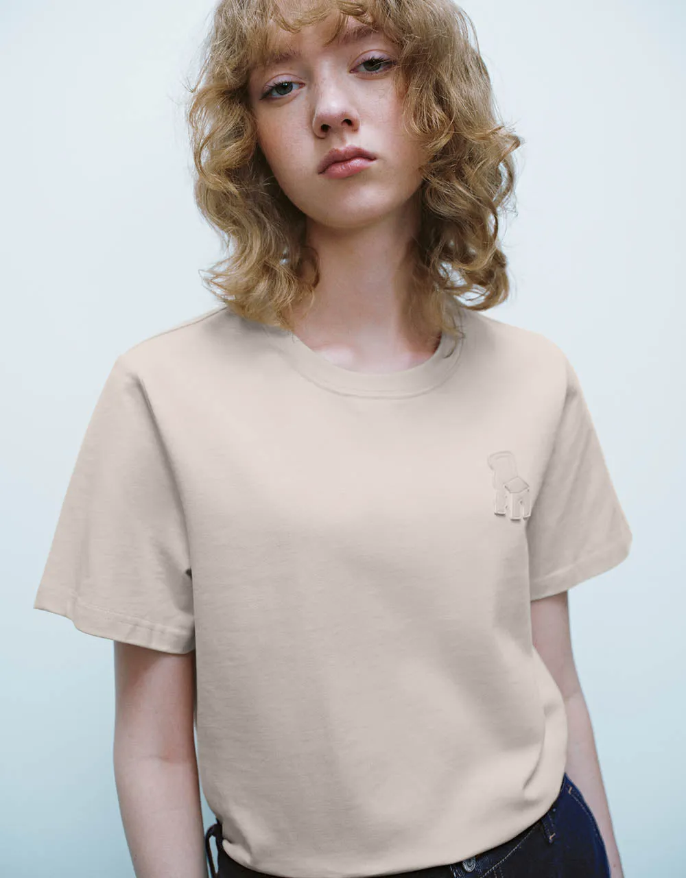 Crew Neck Straight T-Shirt sold by Urban Revivo product image thumbnail 4