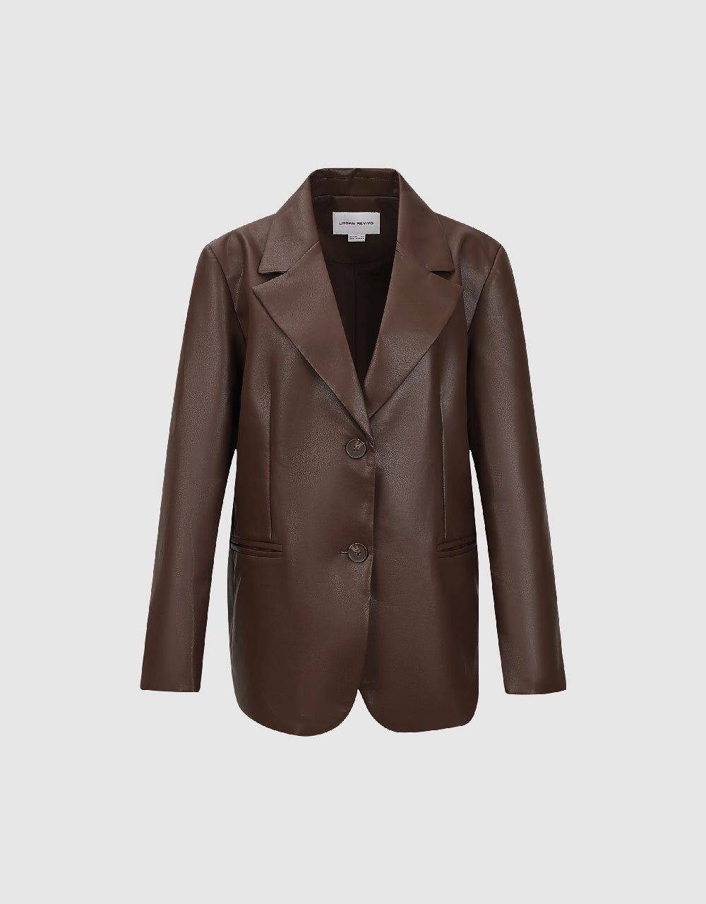 Vegan Leather Straight Jacket sold by Urban Revivo product image thumbnail 2