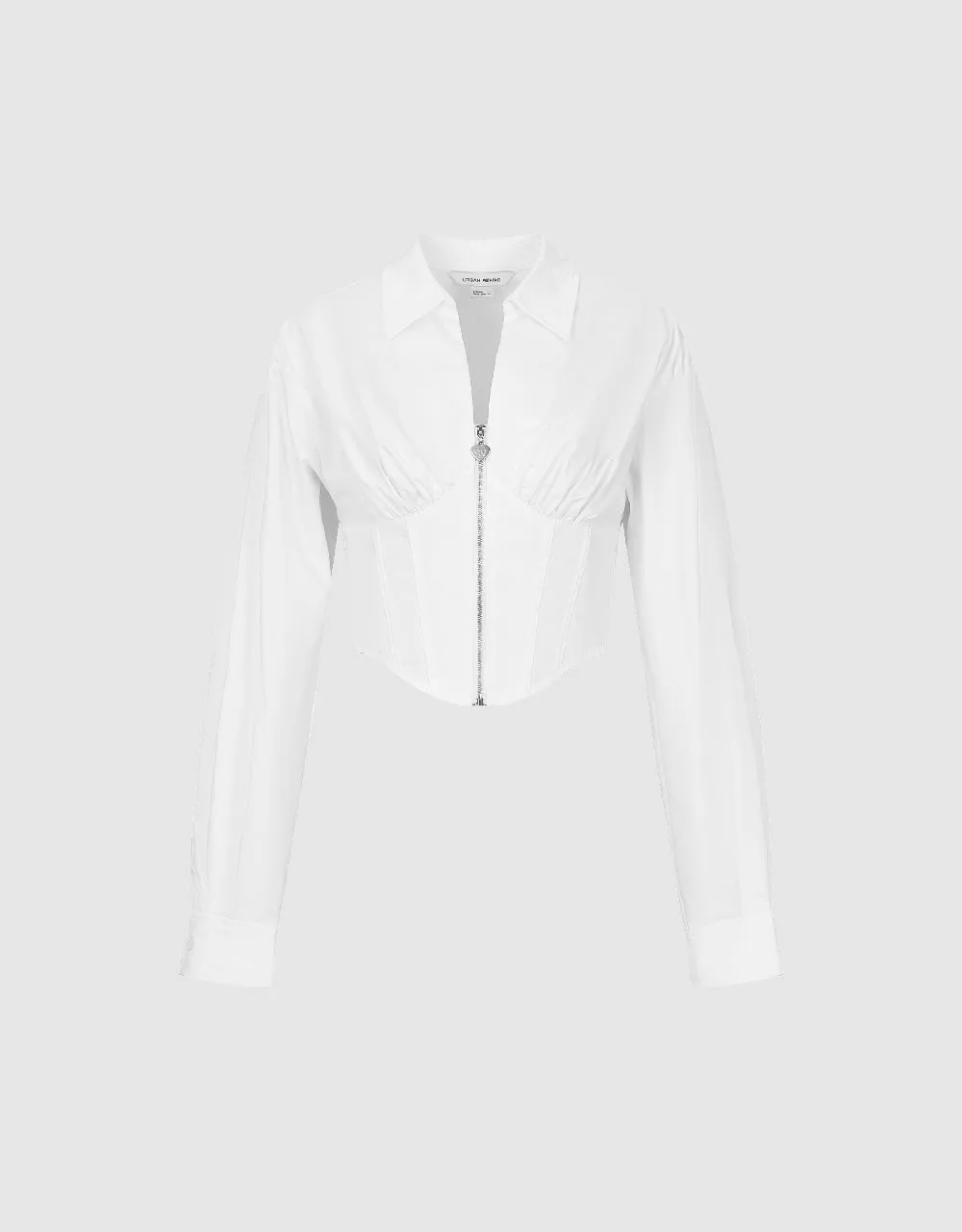 Zipper Front Skater Shirt sold by Urban Revivo product image thumbnail 2