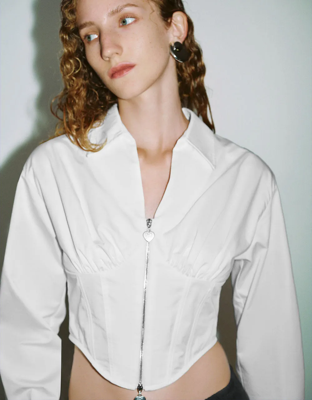 Zipper Front Skater Shirt sold by Urban Revivo product image thumbnail 4