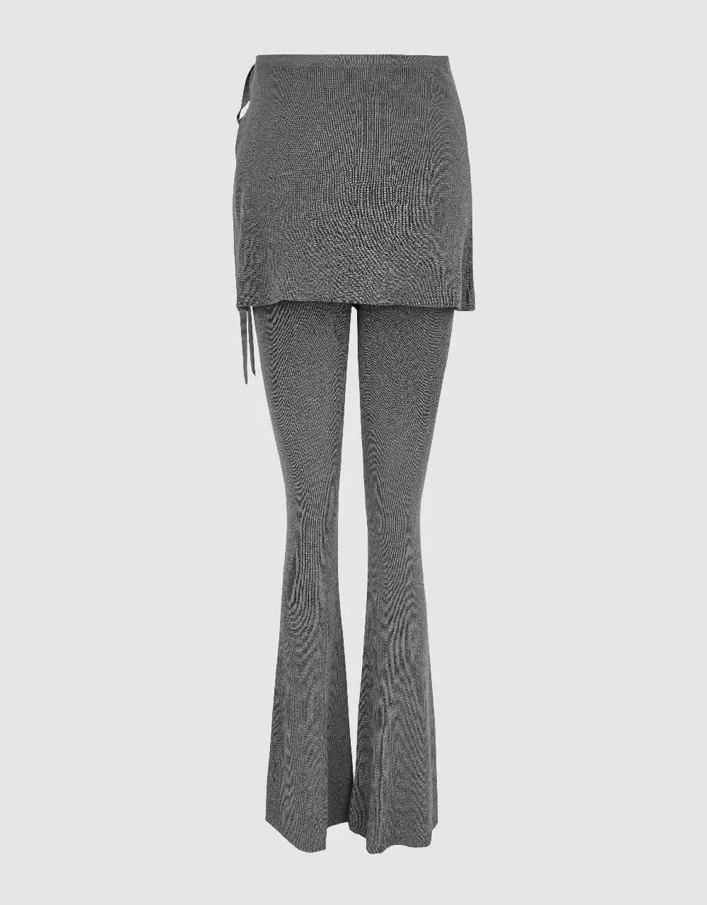 2 In 1 Knitted Skinny Flare Pants sold by Urban Revivo product image thumbnail 3