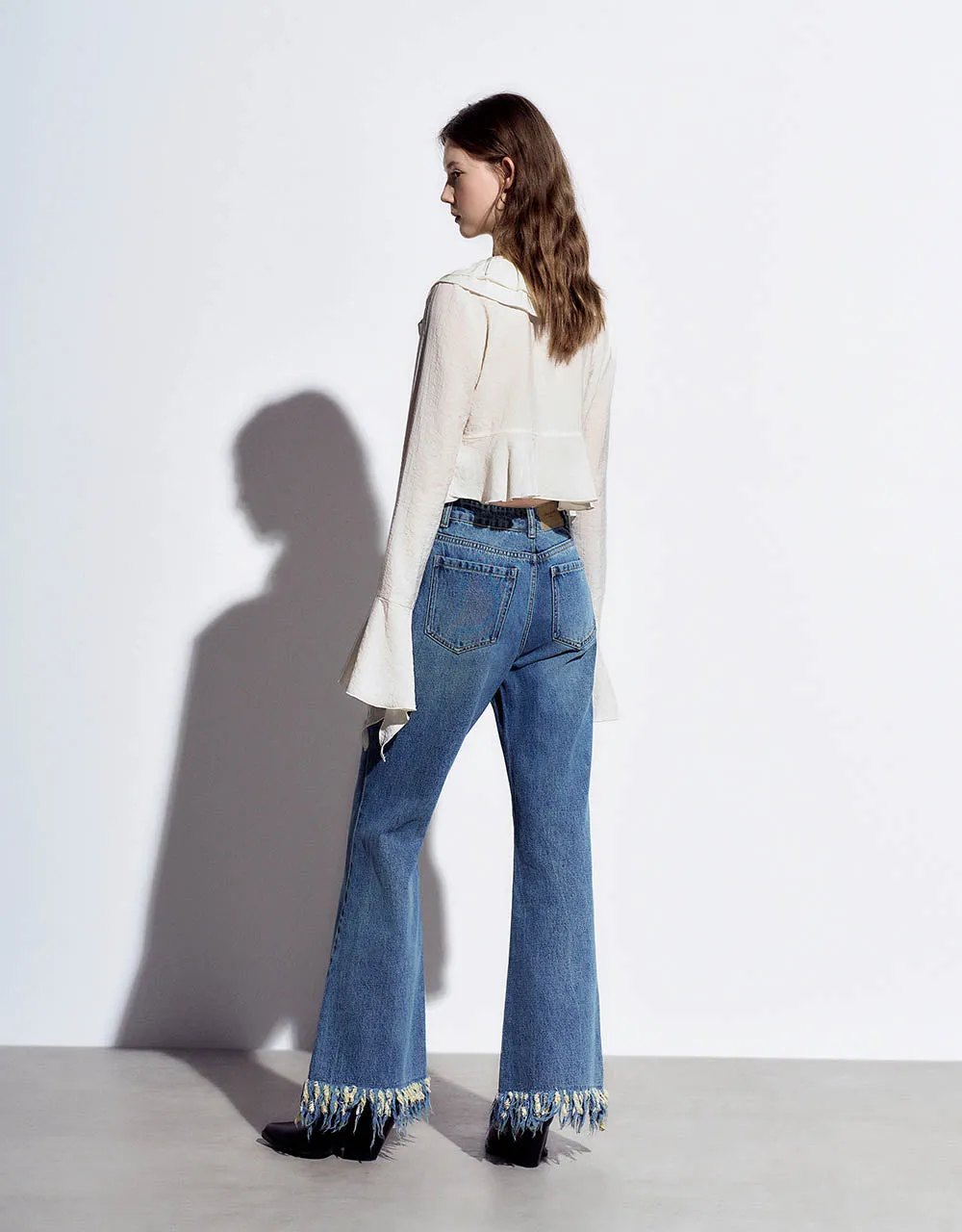 Ruffle Lapel Shirt sold by Urban Revivo product image thumbnail 4