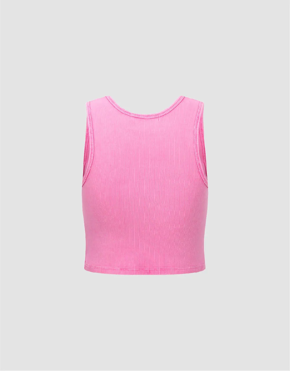 Cropped Crew Neck Skinny Tank Top sold by Urban Revivo product image thumbnail 5