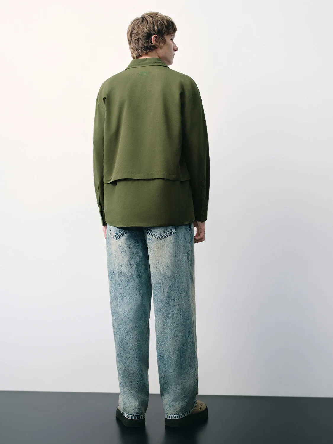 Button Up Loose Shirt sold by Urban Revivo product image thumbnail 4