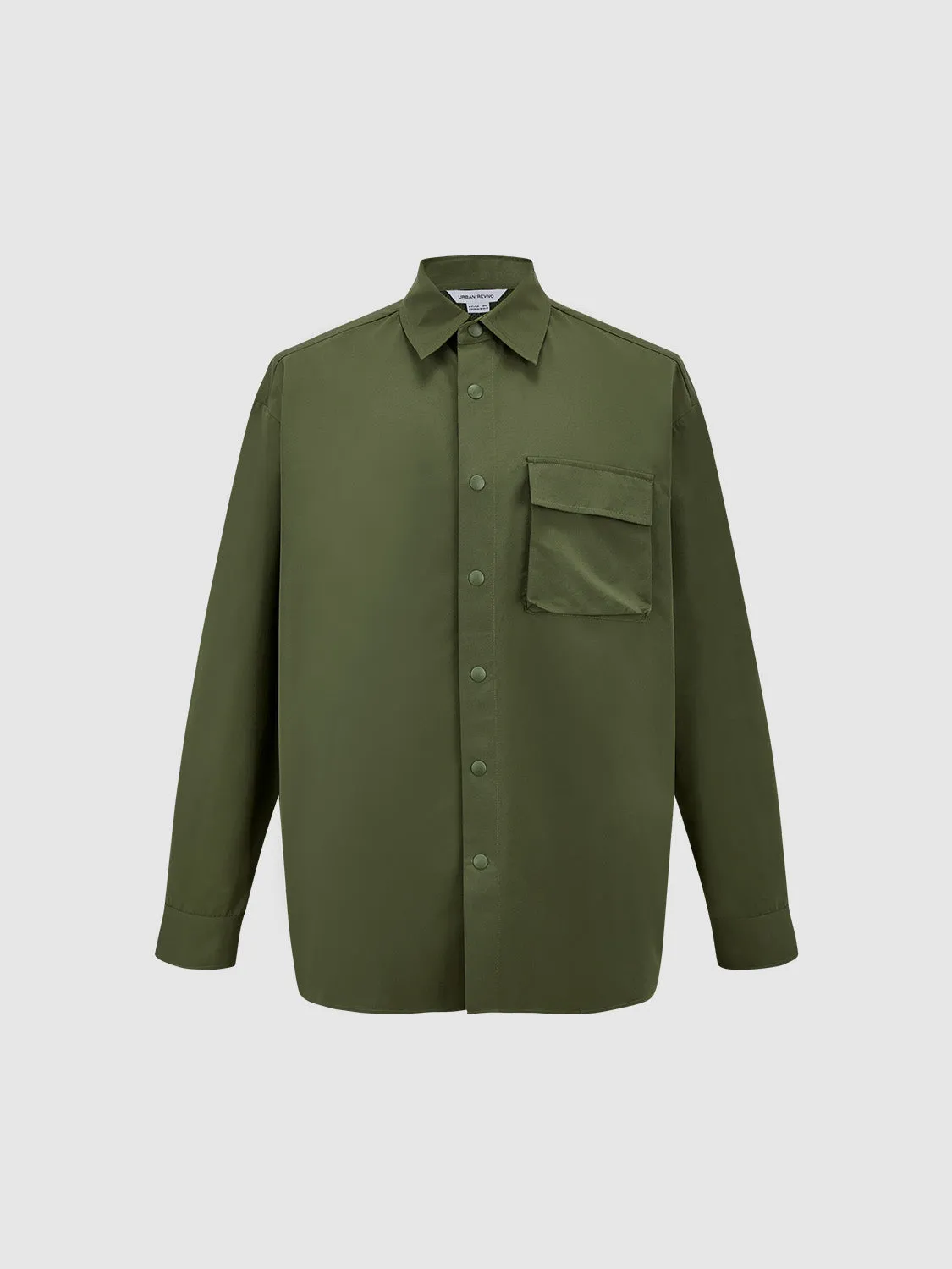 Button Up Loose Shirt sold by Urban Revivo product image thumbnail 2
