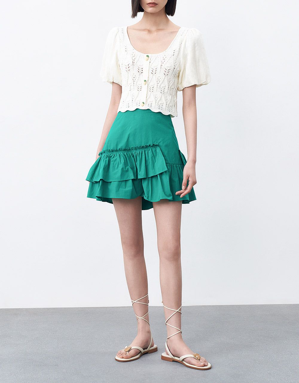 Ruffle Mini Skirt sold by Urban Revivo product image thumbnail 2