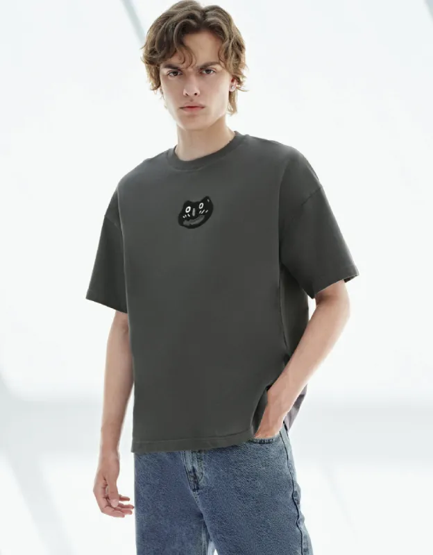 Printed Crew Neck T-Shirt sold by Urban Revivo
