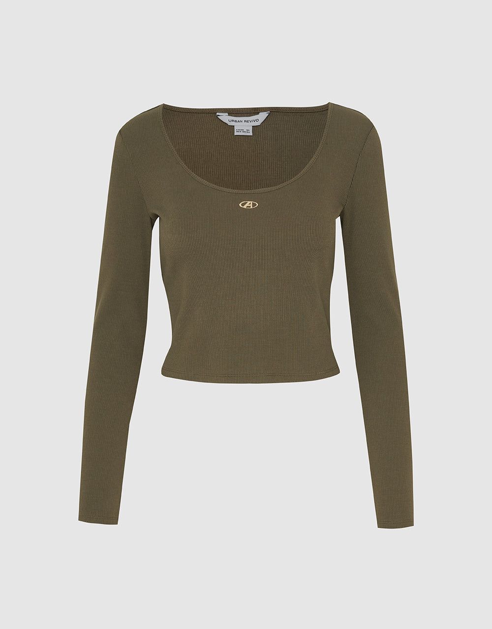 Crew Neck Skinny Knitted T-Shirt sold by Urban Revivo product image thumbnail 2