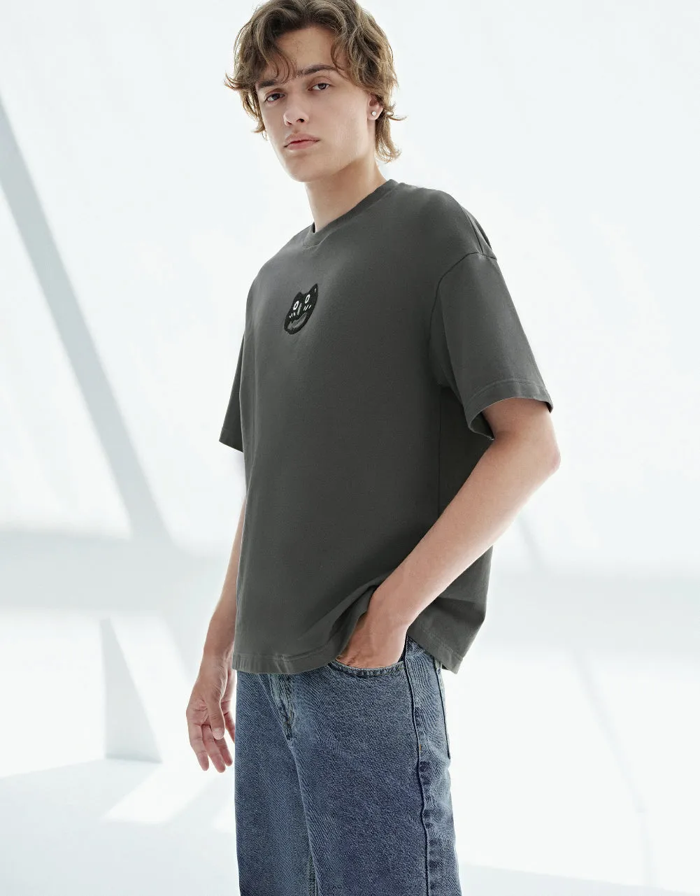 Printed Crew Neck T-Shirt sold by Urban Revivo product image thumbnail 2