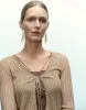 Tie Front V-Neck Skinny Knitted Cardigan sold by Urban Revivo