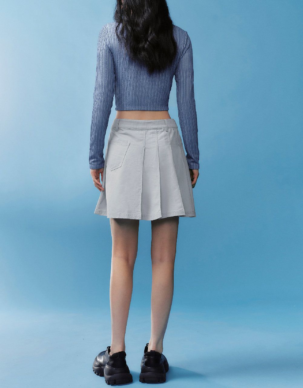 Pleated Mini A-Line Skirt sold by Urban Revivo product image thumbnail 5