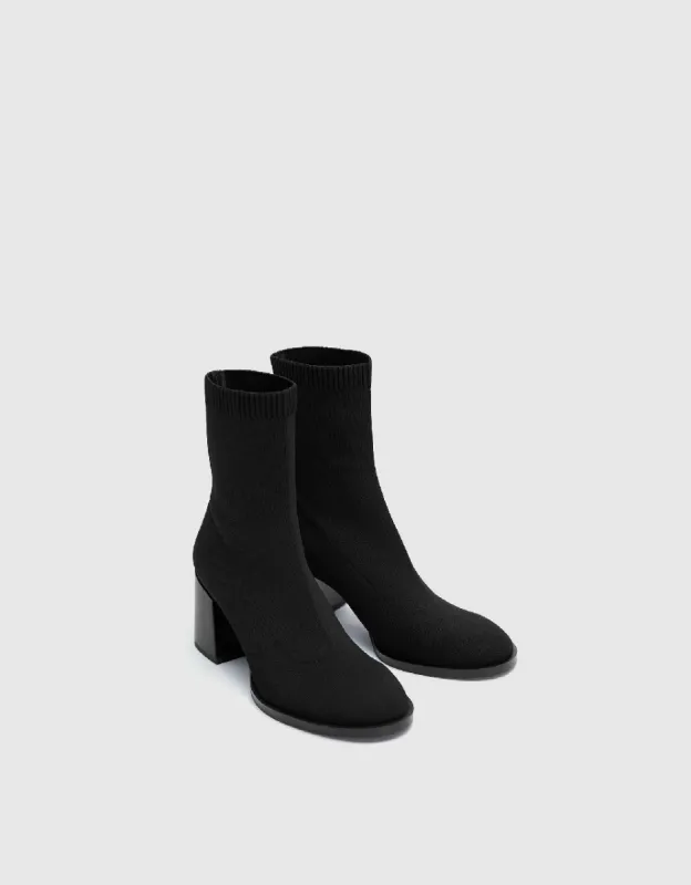 Heeled Round Toe Booies sold by Urban Revivo