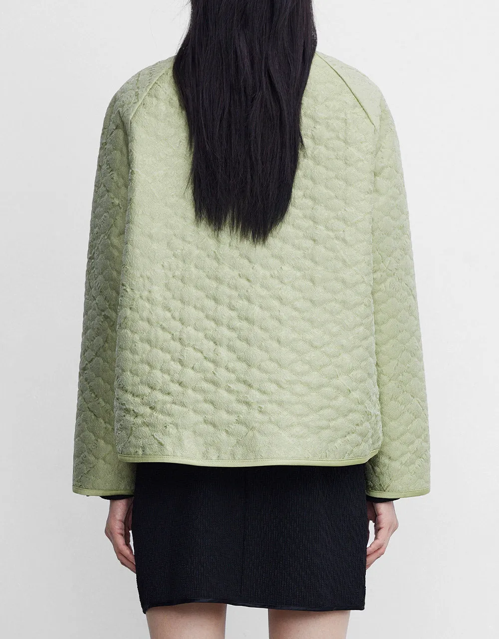 Tie Front Textured Winter Coat sold by Urban Revivo product image thumbnail 4