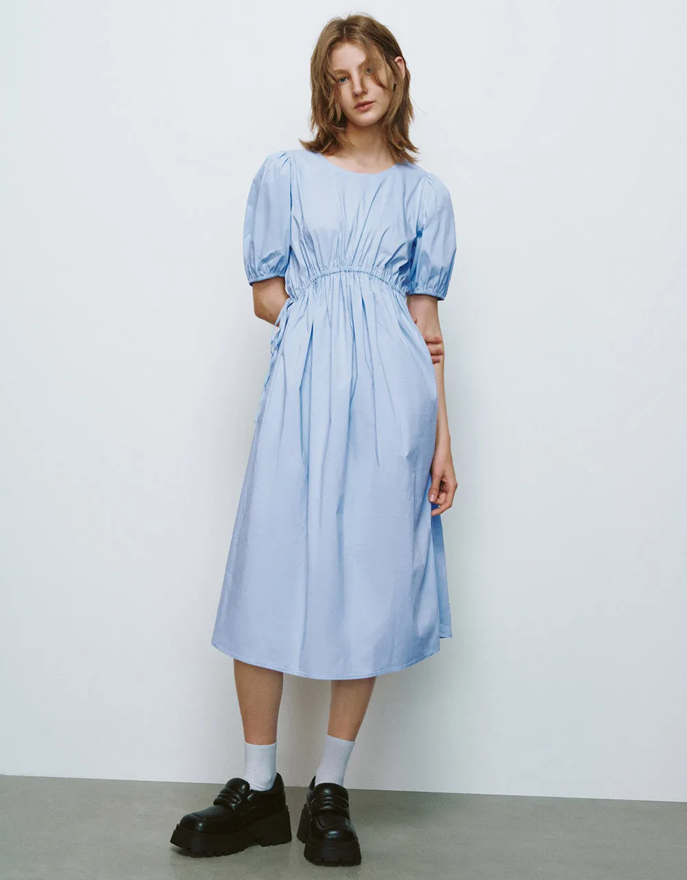 Crew Neck A-Line Dress sold by Urban Revivo