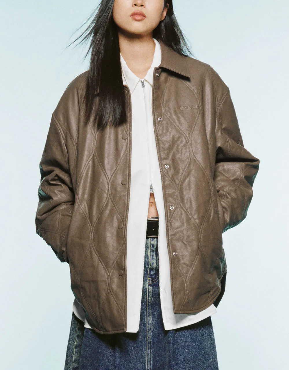 Press Button Straight Jacket sold by Urban Revivo product image thumbnail 2