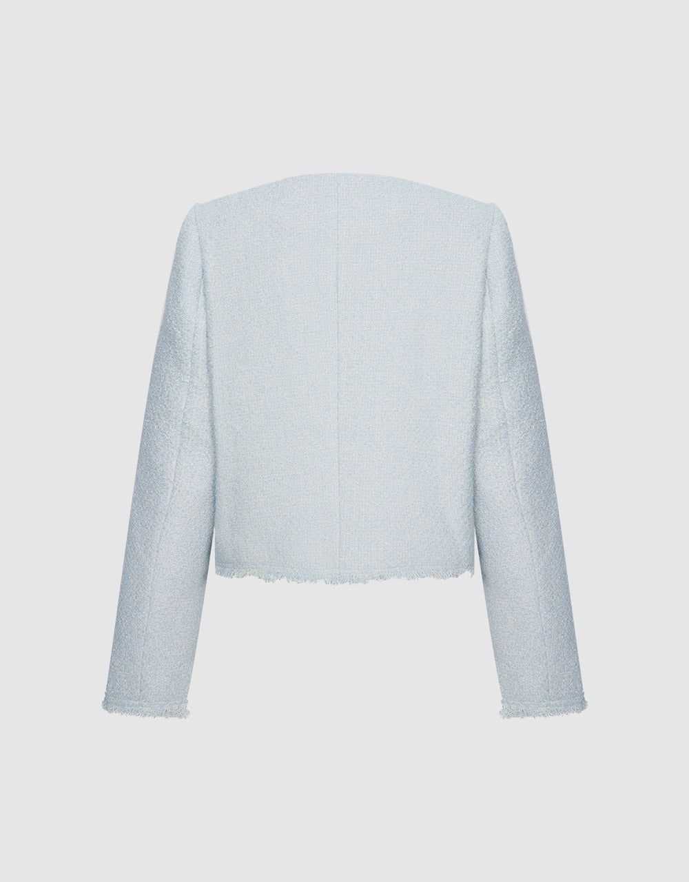 Frayed Hem Tweed Jacket sold by Urban Revivo product image thumbnail 2