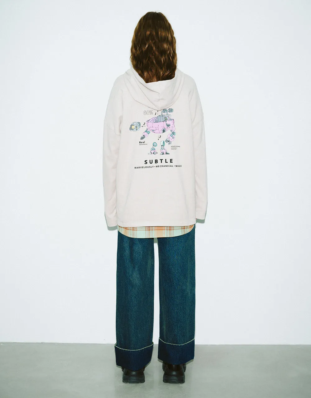 Printed Hooded Loose T-Shirt sold by Urban Revivo product image thumbnail 4