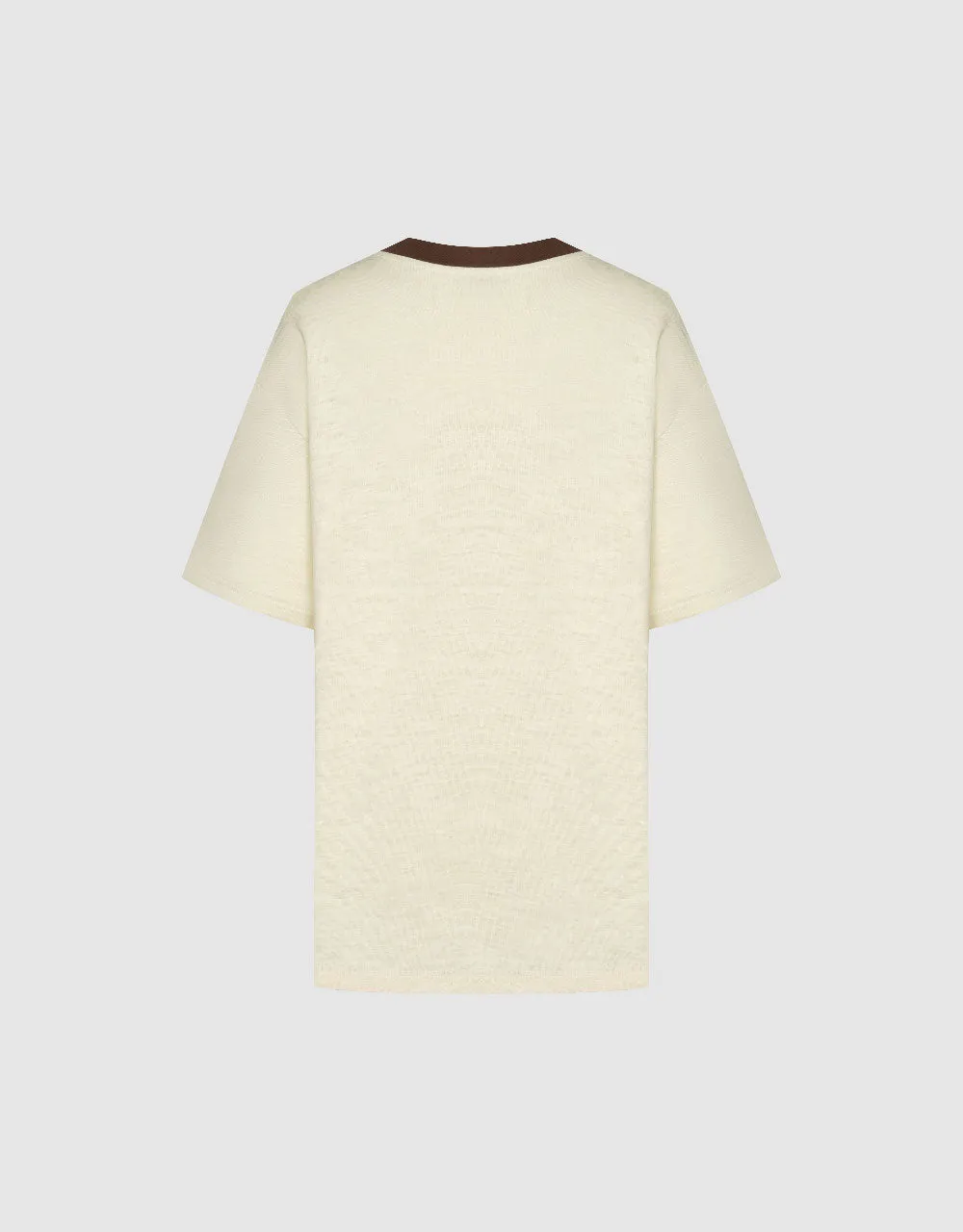 Printed Crew Neck Loose T-Shirt sold by Urban Revivo product image thumbnail 5